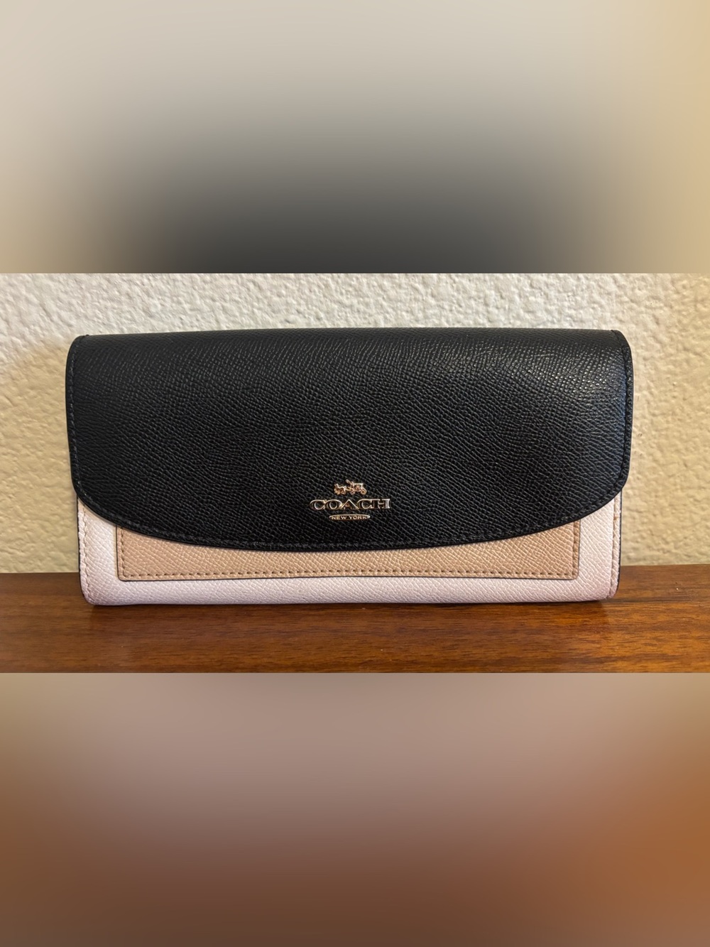 Coach Colorblock Leather Continental Wallet